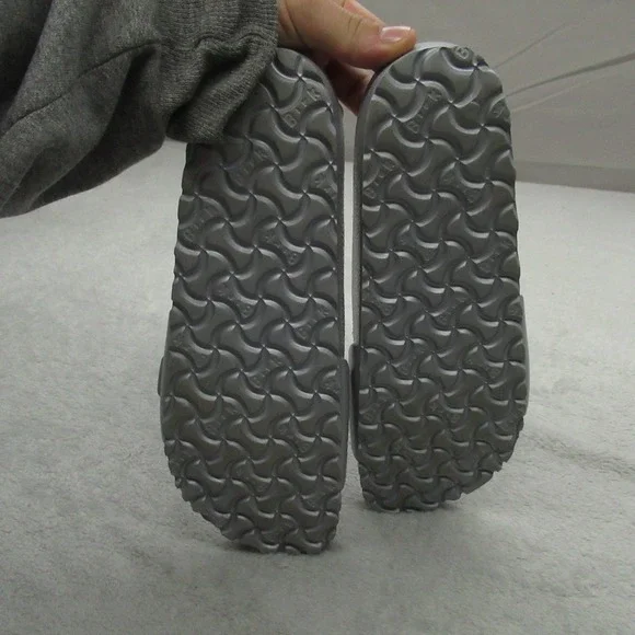 Birkenstock Unisex 10W 8M Sandals Gray Metallic Madrid EVA Buckle Slides Footbed - Picture 7 of 12